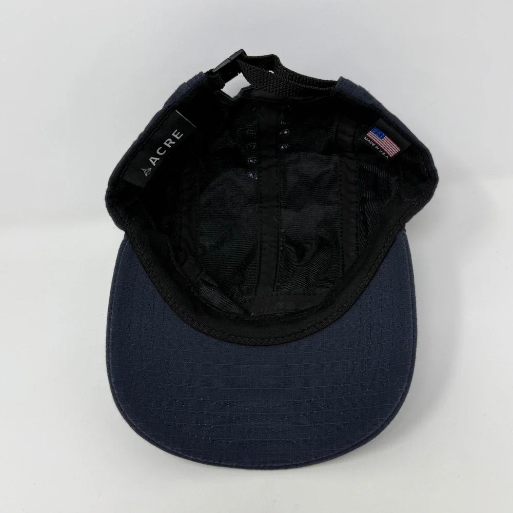 Farik Five Panel Hat by Acre Supply Navy Blue Ripstop 5-Panel Hat Made in USA